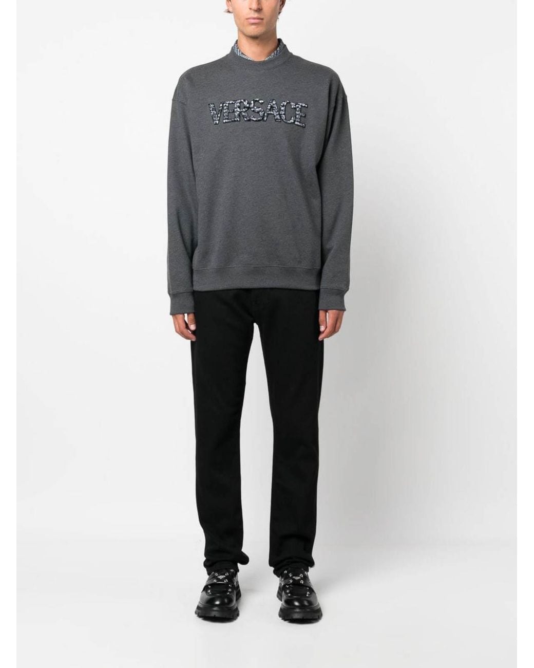Versace Gray Sweatshirts for men