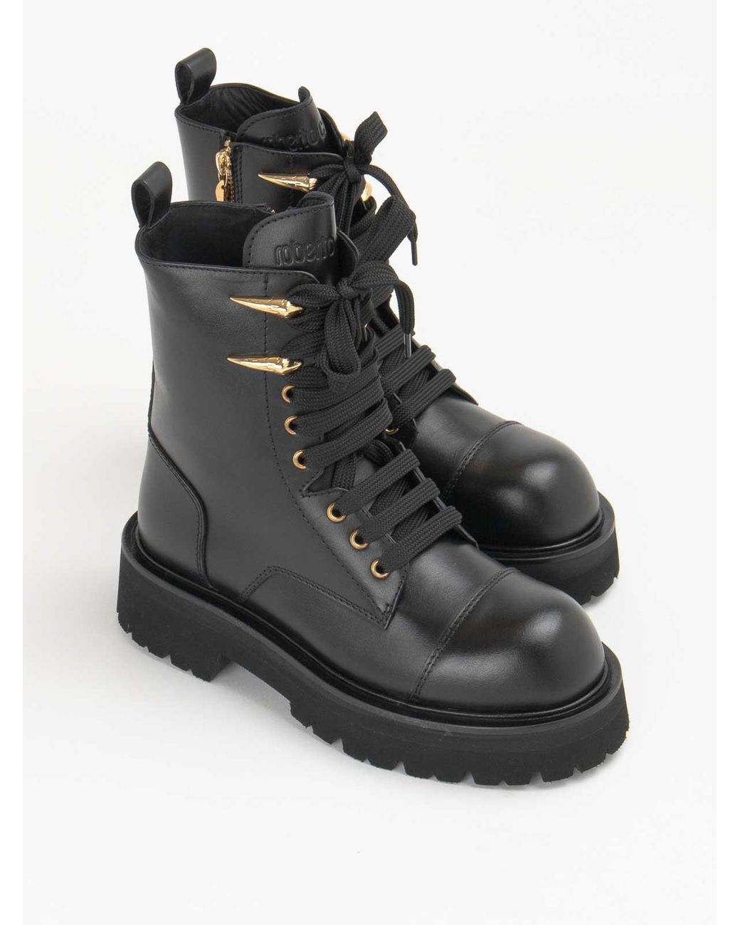 Roberto Cavalli Black Ankle Boots