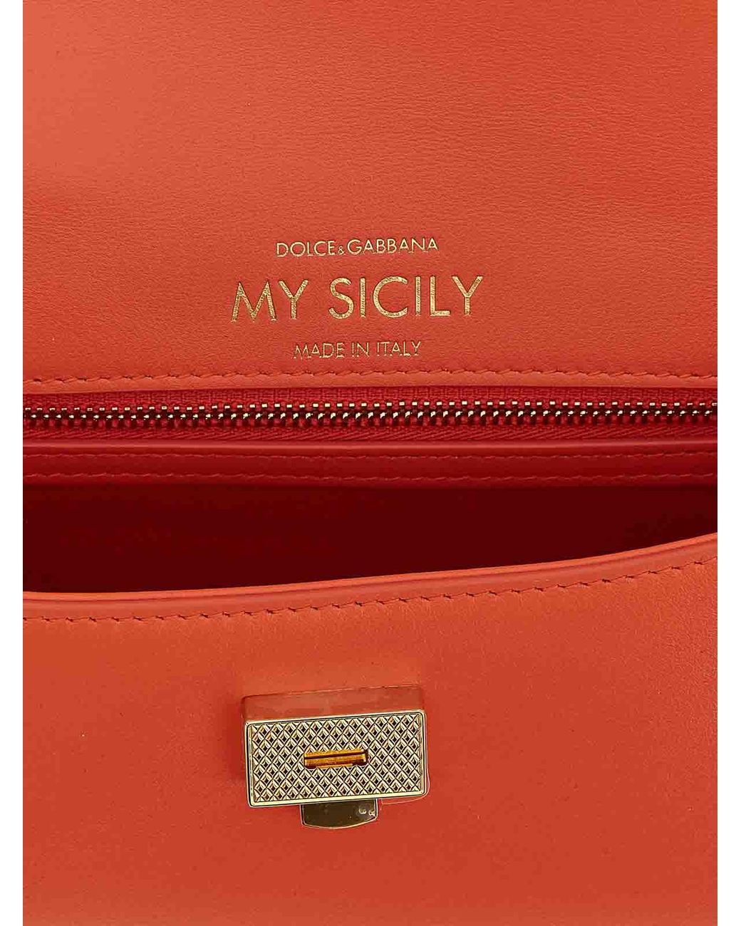 Dolce & Gabbana Red My Sicily' Mini Handbag