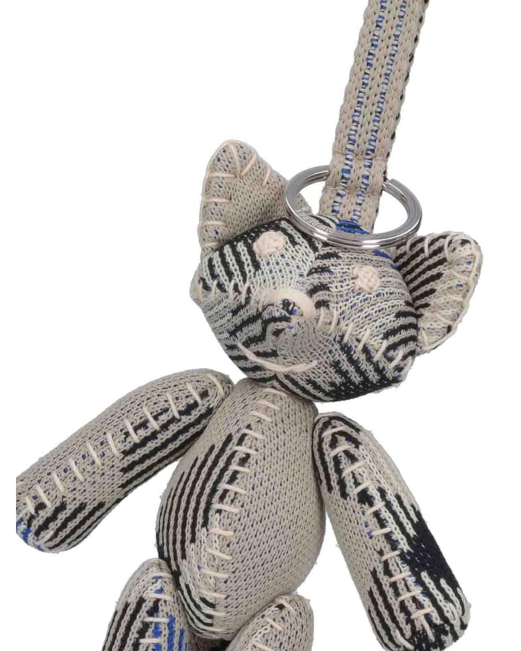 Burberry White Volpe Keychain Charm