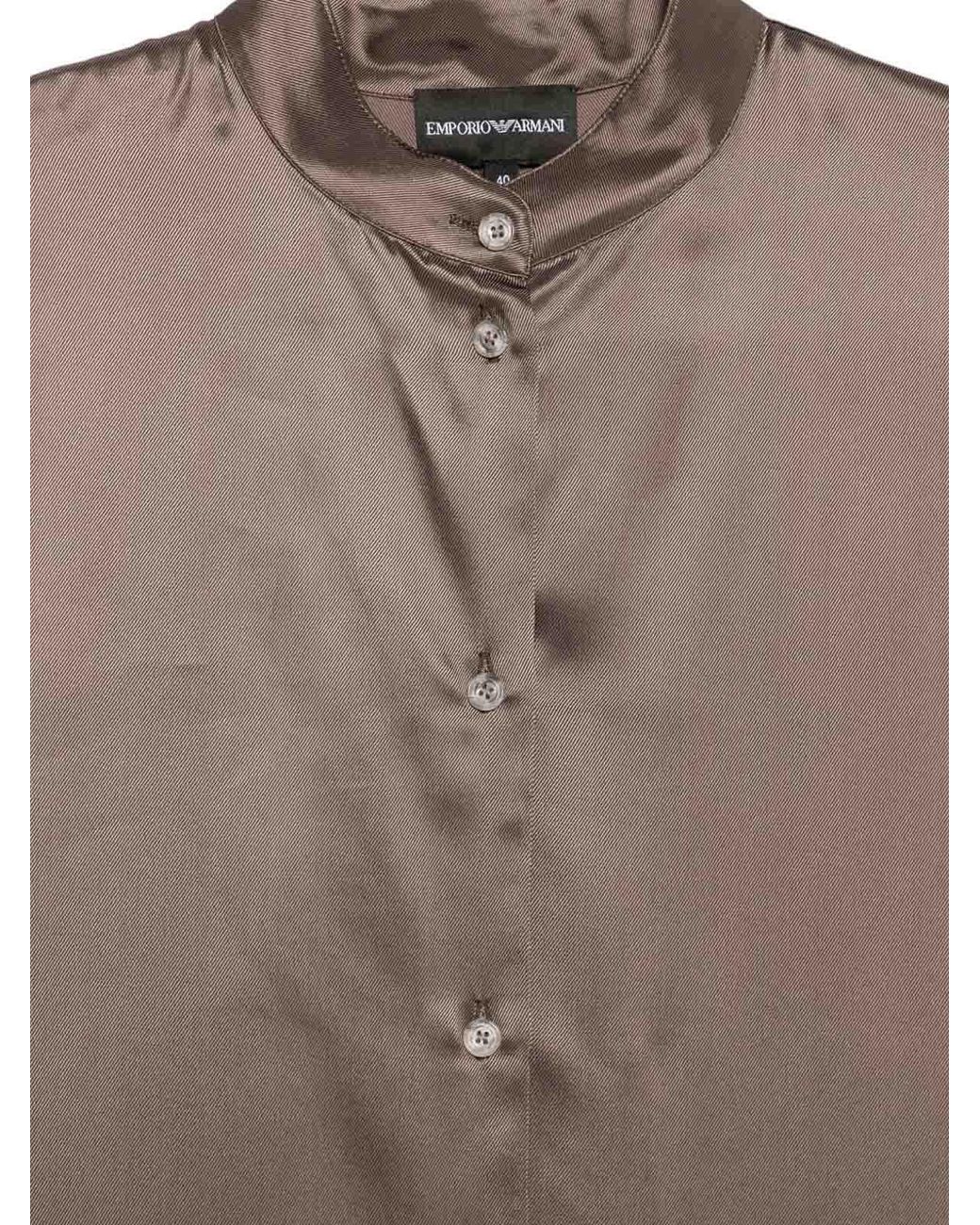 Emporio Armani Gray Short Sleeves Shirt