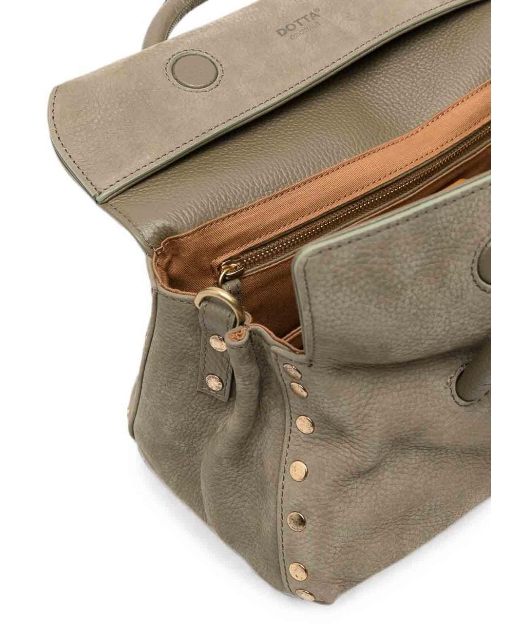 Zanellato Metallic Dotta Small Leather Bag