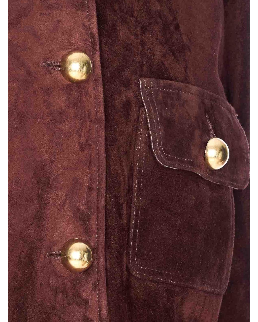 Arma Purple Rosia Suede Jacket