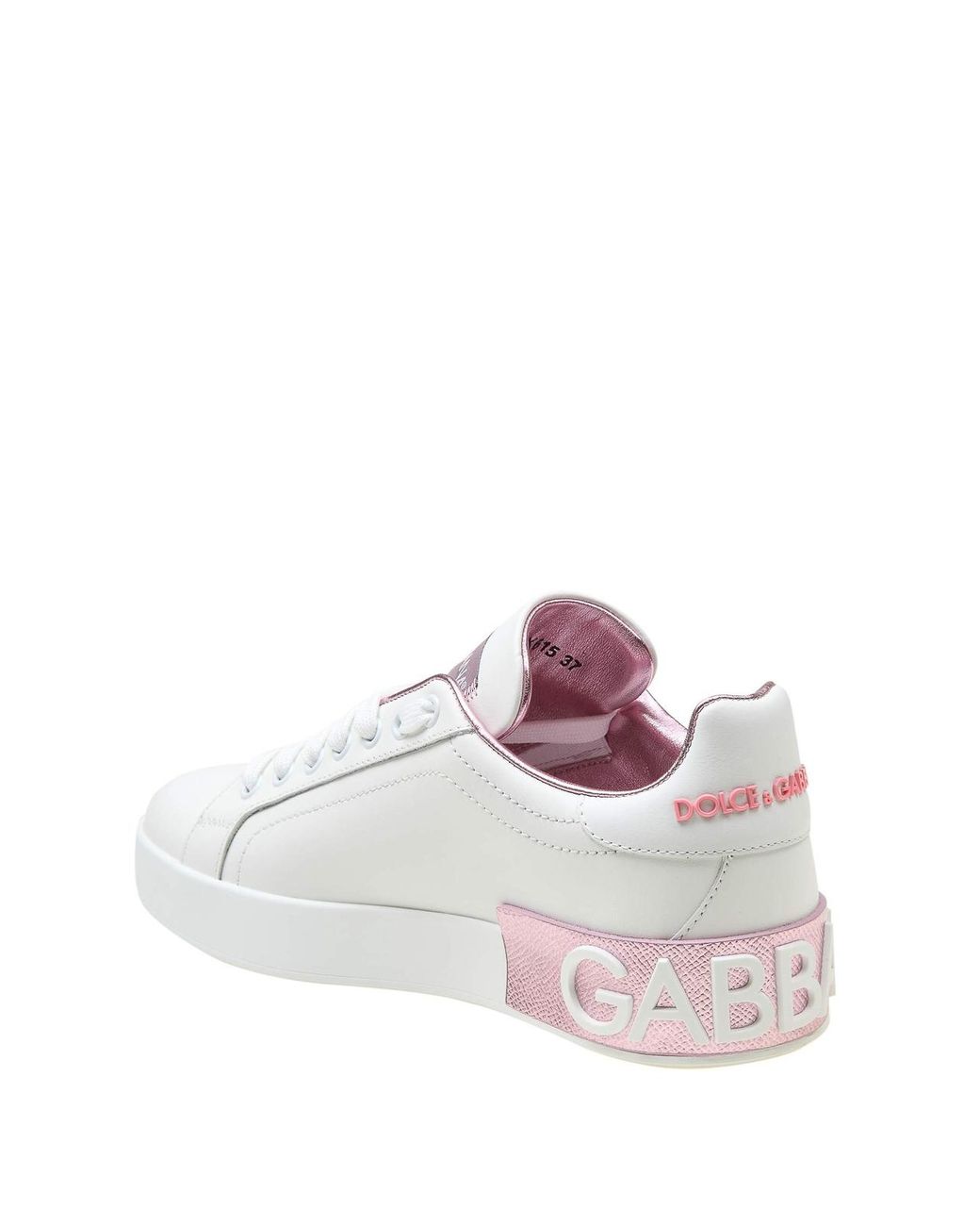 Dolce & Gabbana White Sneakers Portofino Calfskin