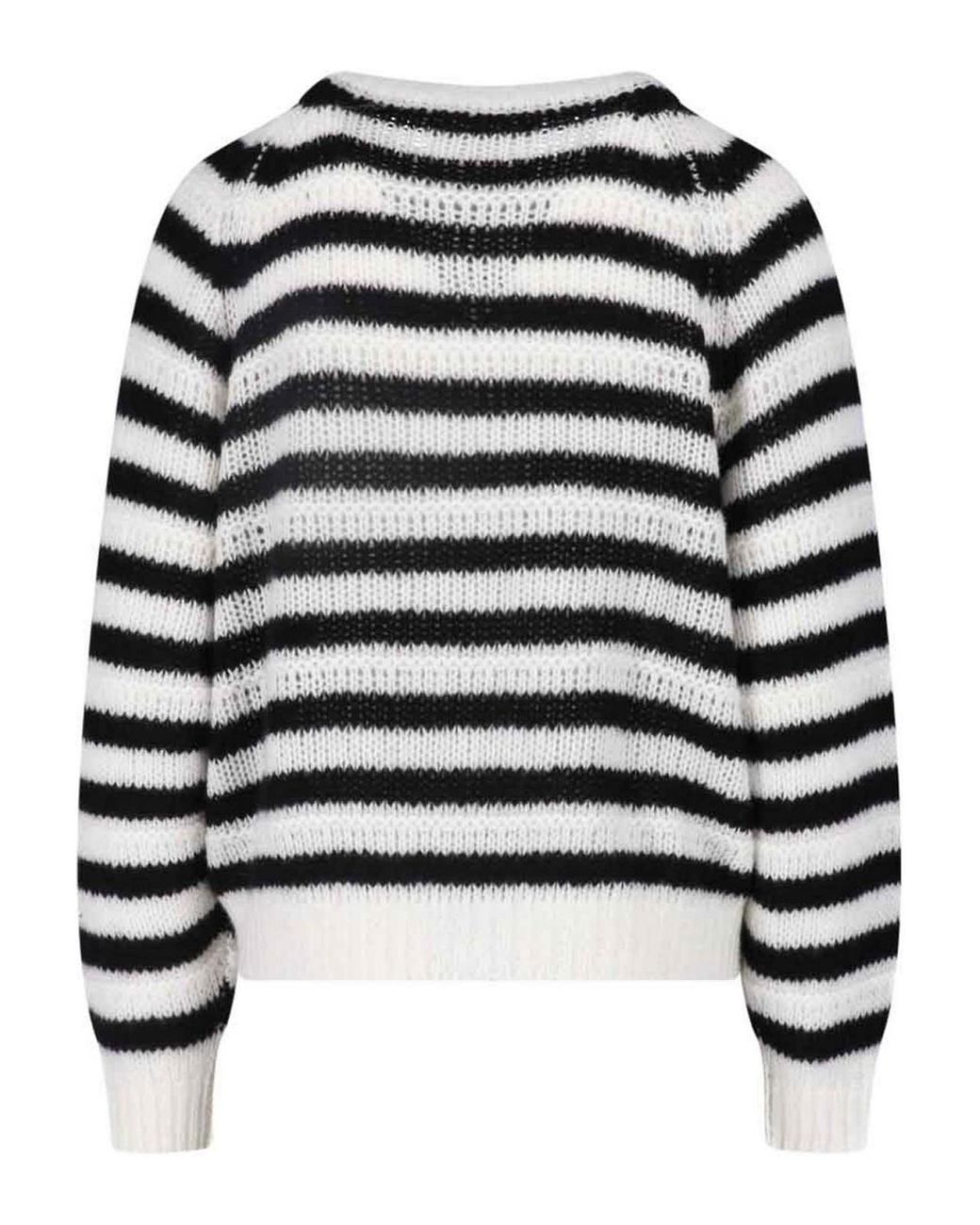 Lisa Yang Black Striped Cashmere Sweater