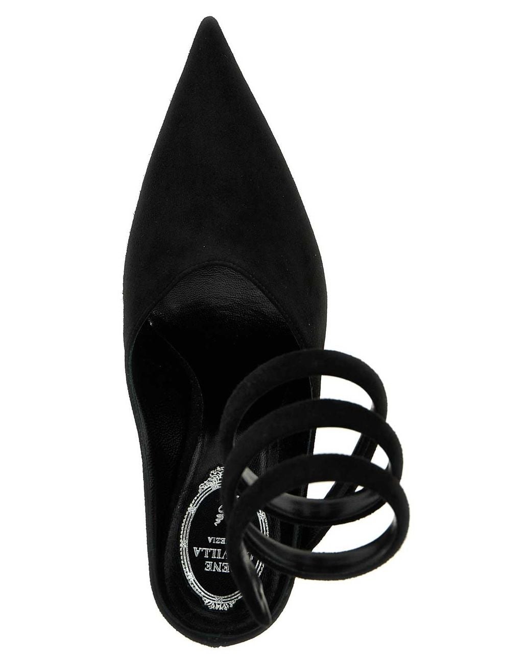 Rene Caovilla Black 'Grace' Mules