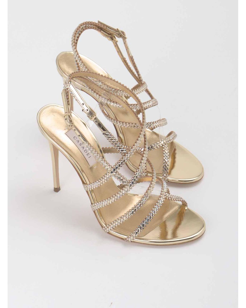 Casadei Metallic Sandals