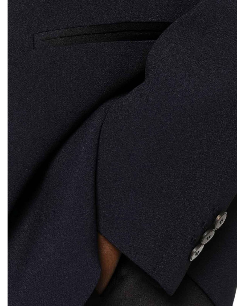 Forte_forte Blue Single-Breasted Blazer Jacket