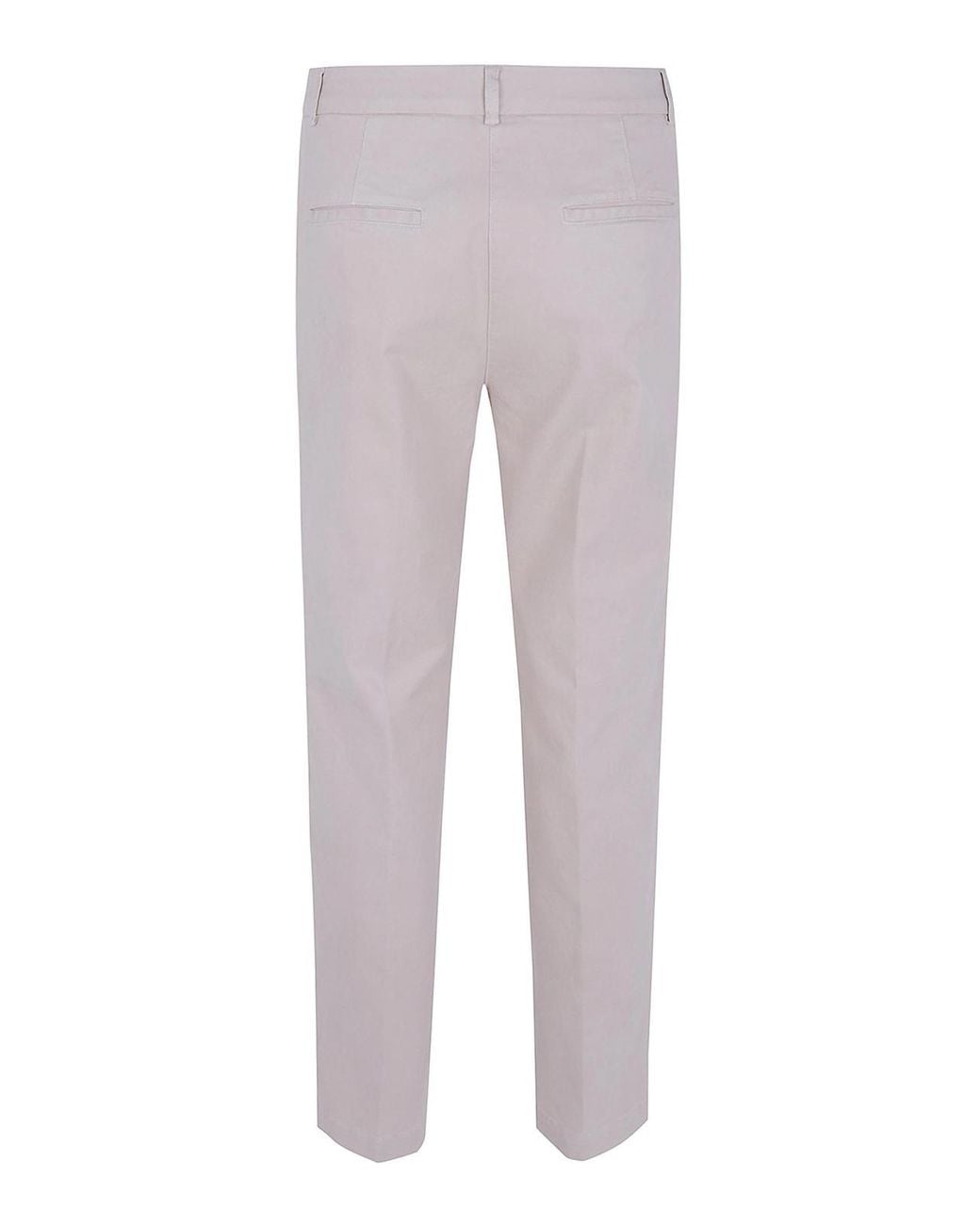 Peserico Gray Strech Gabardine Trousers