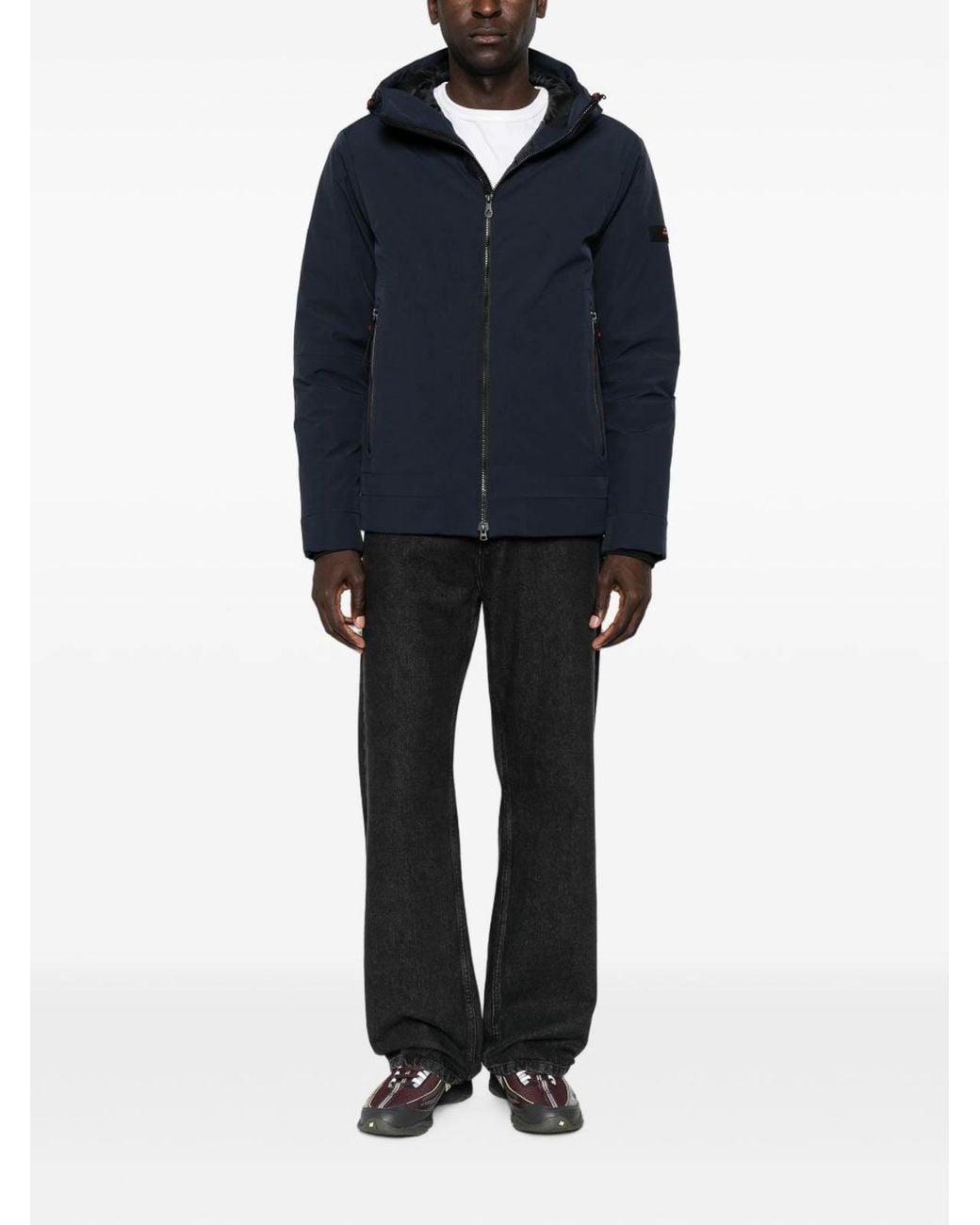Peuterey Blue Short Technical Jacket for men