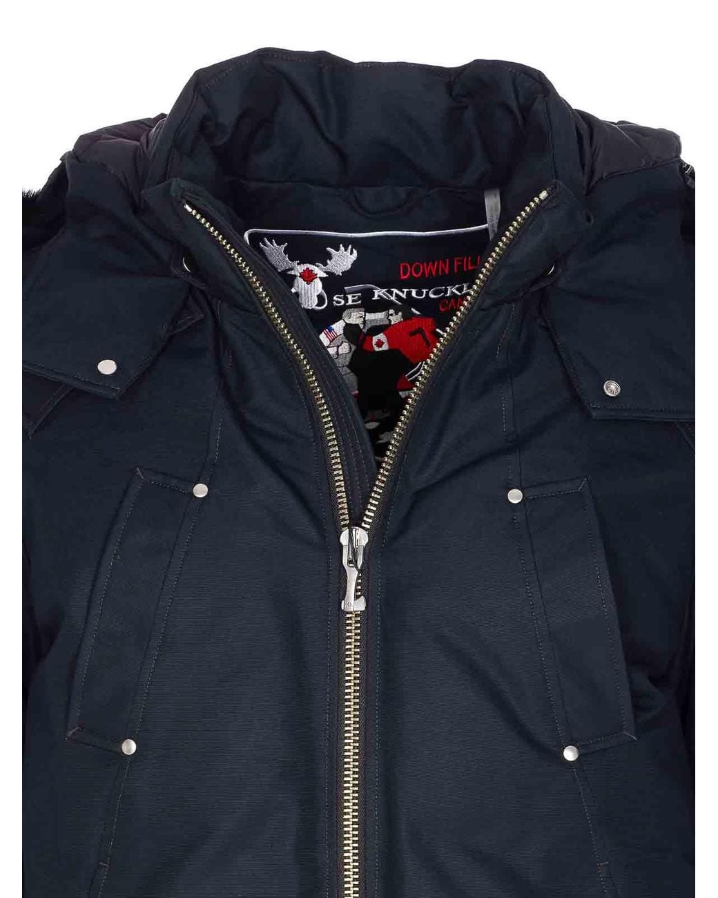 Moose Knuckles Blue Original Ballistic Bomber for men