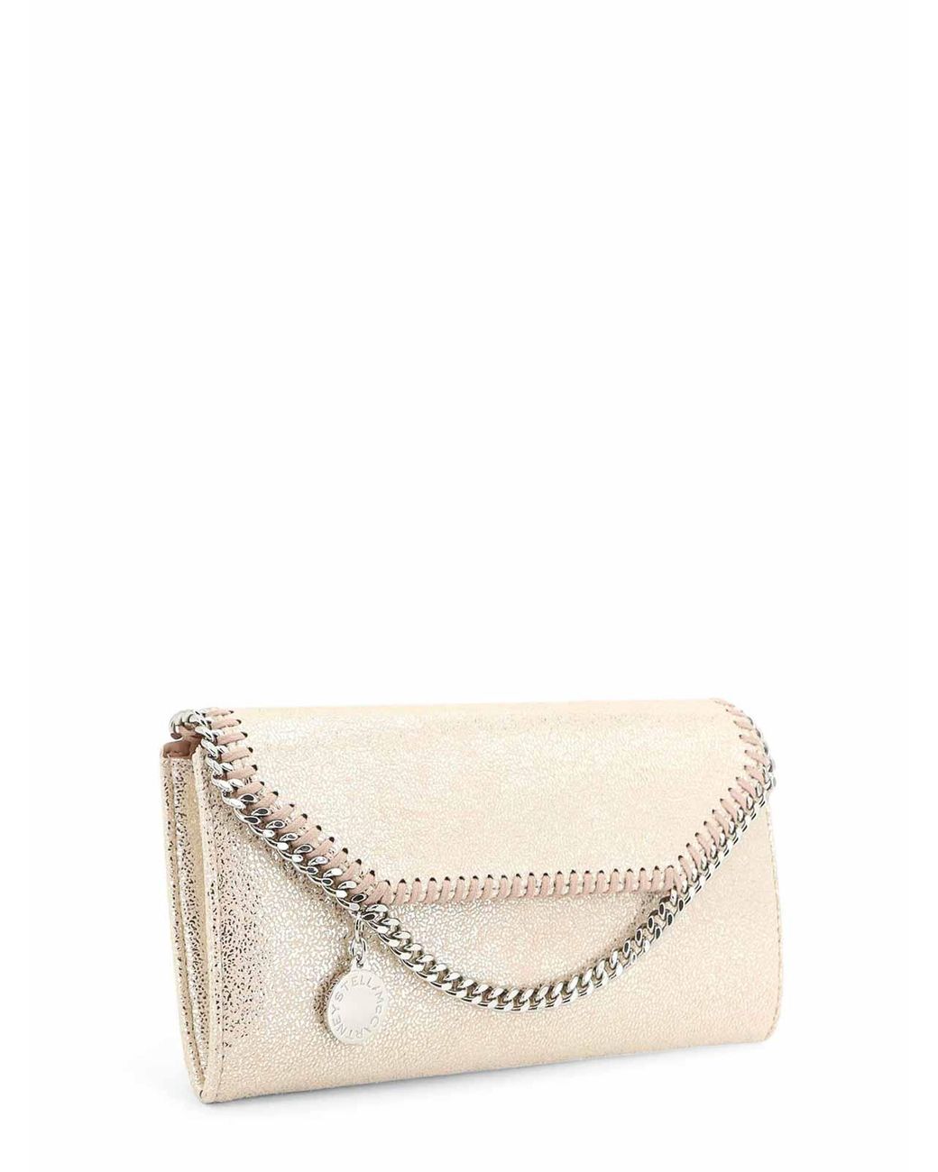 Stella McCartney White Falabella Continental Wallet Shoulder Bag