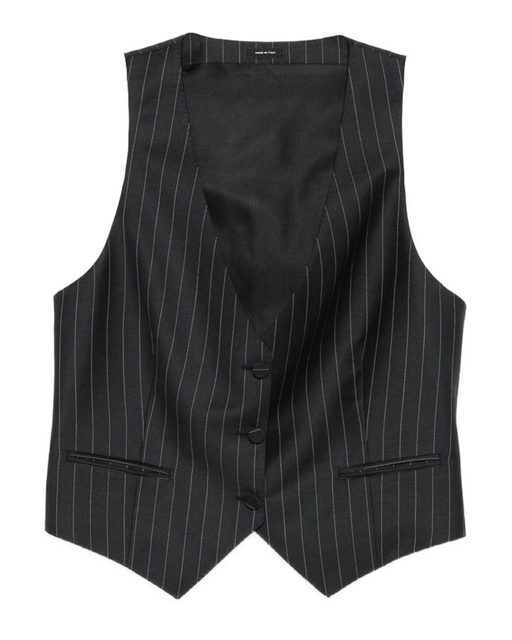 Tom Ford Black Leather Waistcoat