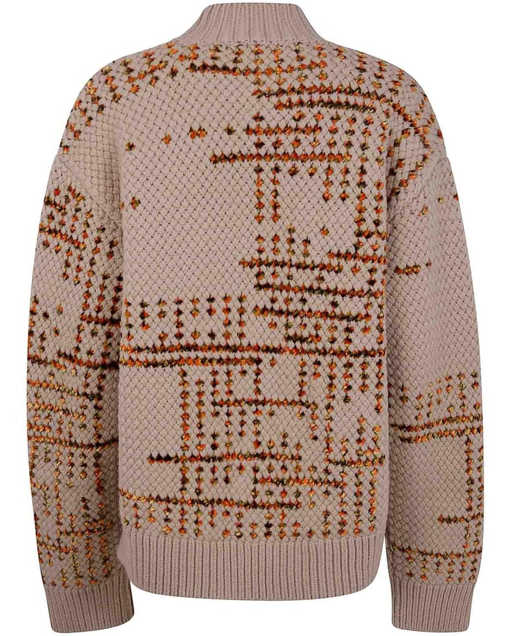 Dries Van Noten Brown High Neck Long-Sleeved Jumper for men