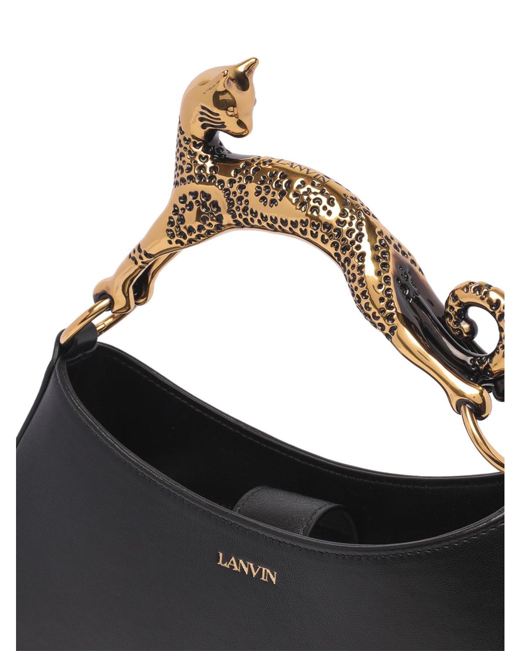 Lanvin Black Cat Hobo Bag