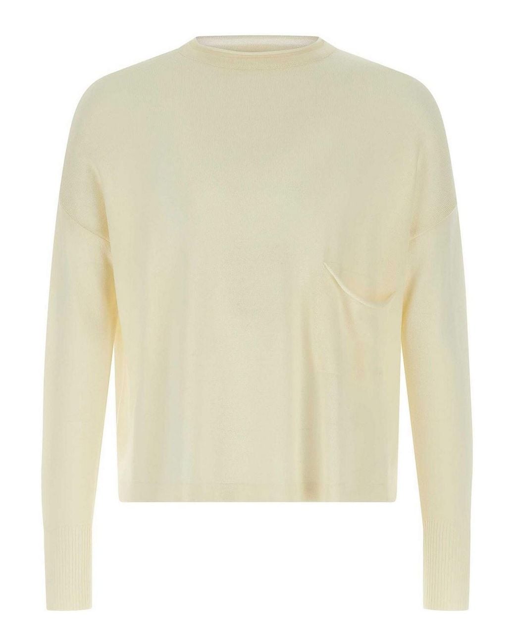 Ma'ry'ya White Wool Sweater for men