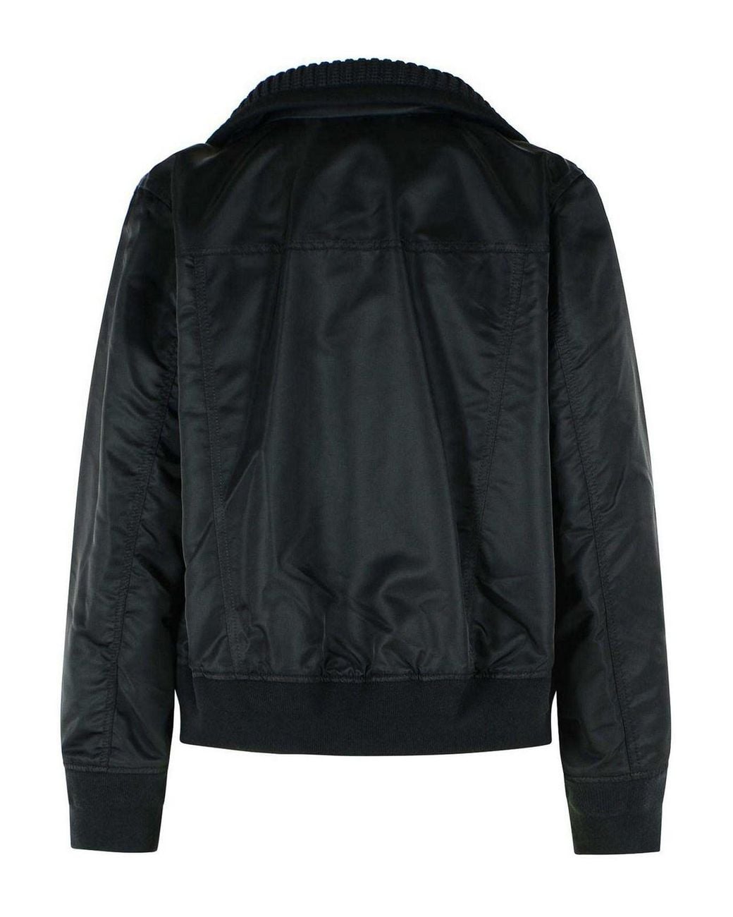 Sacai Black Melton Jacket