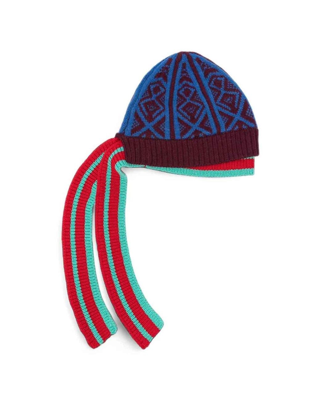 Dries Van Noten Blue Teach Hat