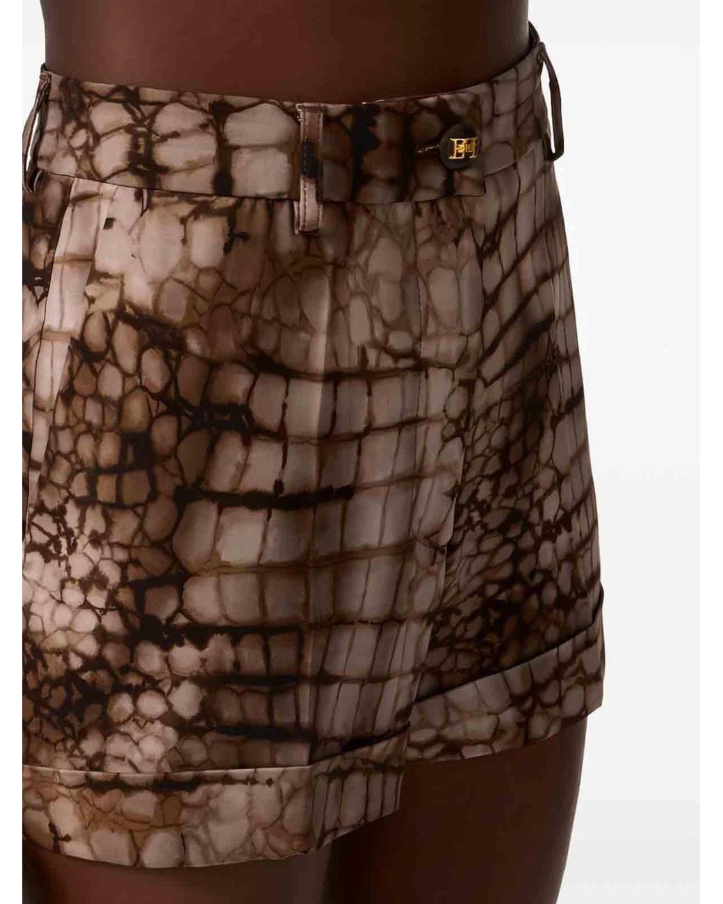 Elisabetta Franchi Brown Shorts