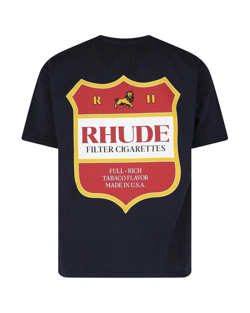 Rhude Blue Logo T-Shirt for men