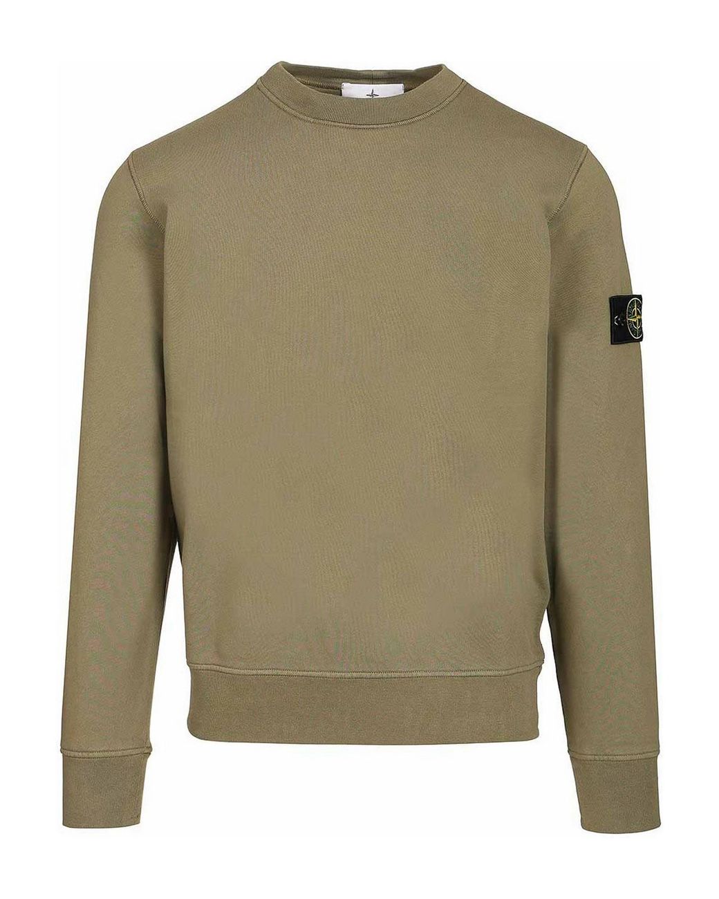 Stone Island Green Organic Cotton Sweatshirt for men