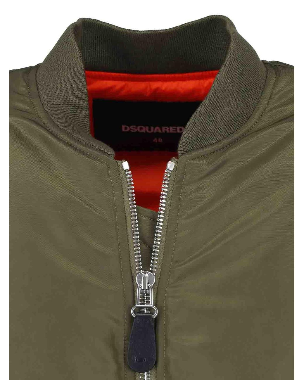 DSquared² Green Bomber Jacket for men