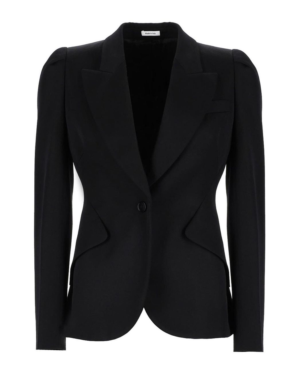 McQueen Black Single-Breasted Jacket