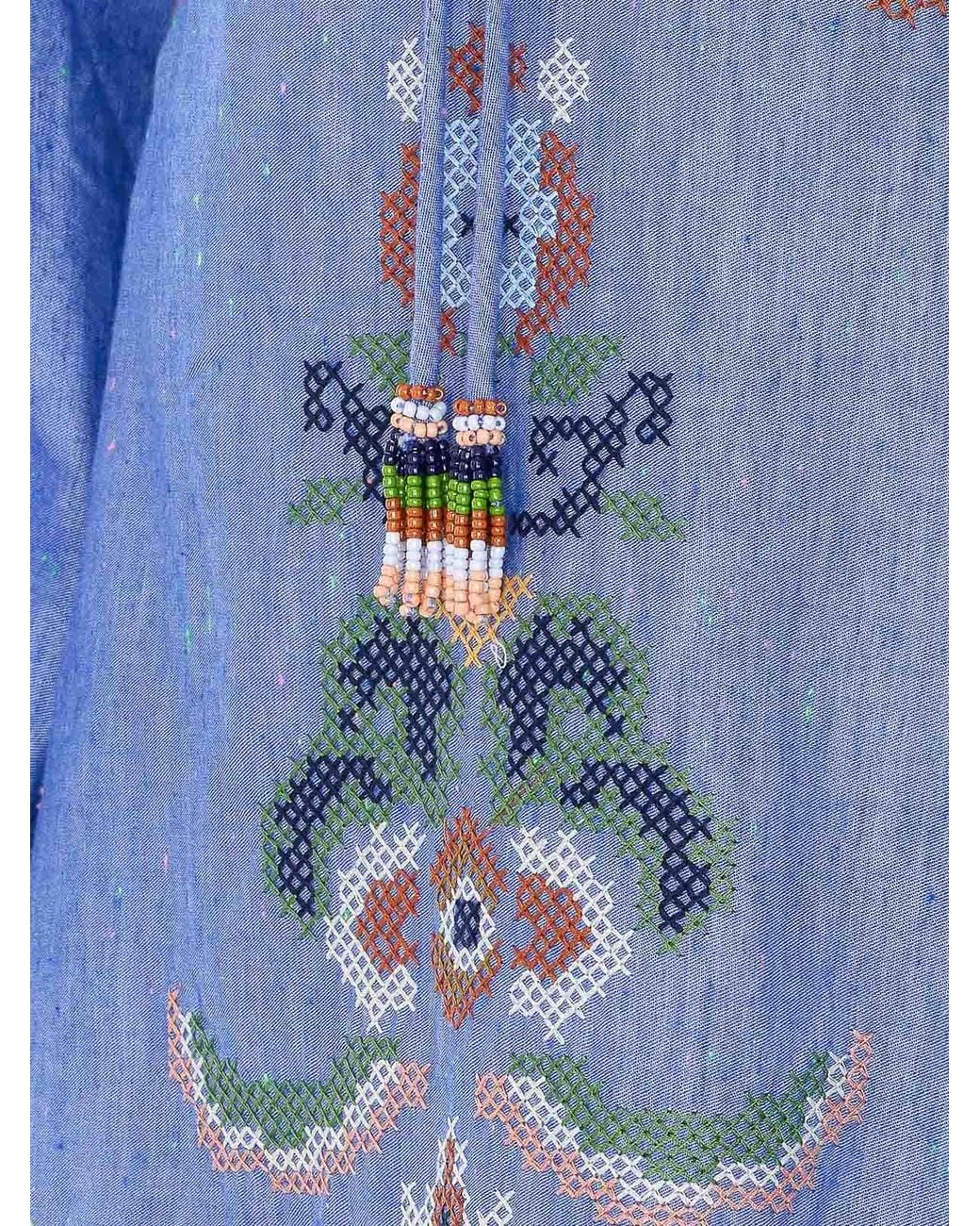 Farm Rio Blue Dresses Cotton