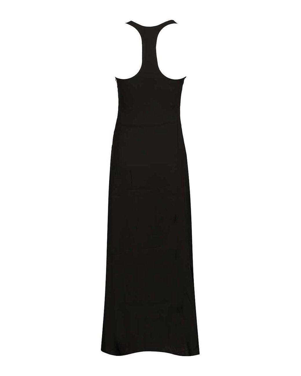 Matteau Black Fluid Racer Back Dress
