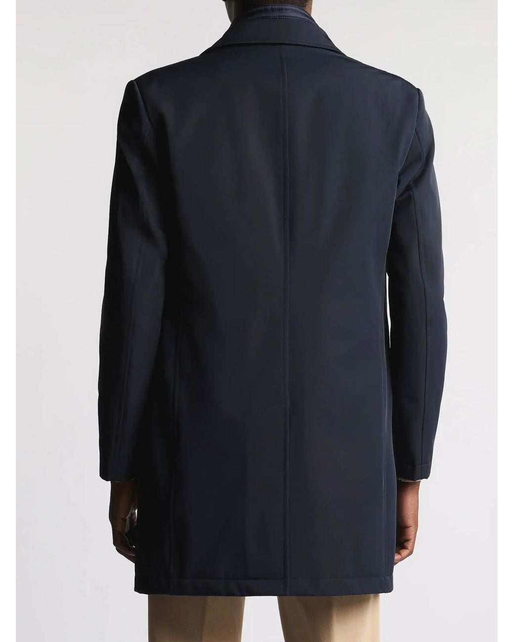 Fay Blue Double -Breasted Coat for men