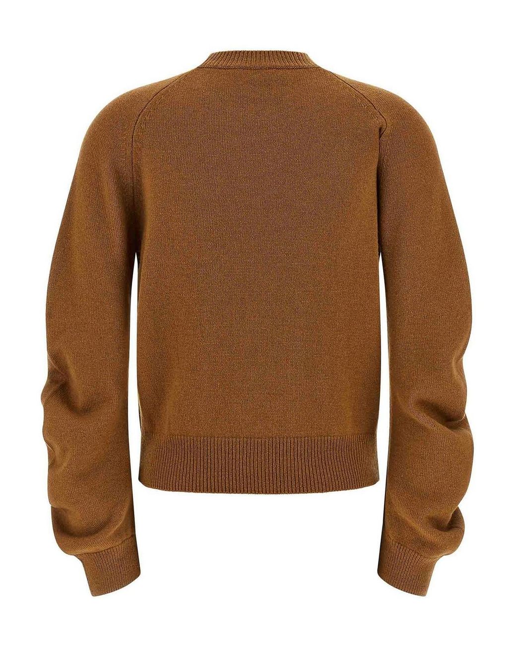 Nude Brown Curved Sleeve Sweater