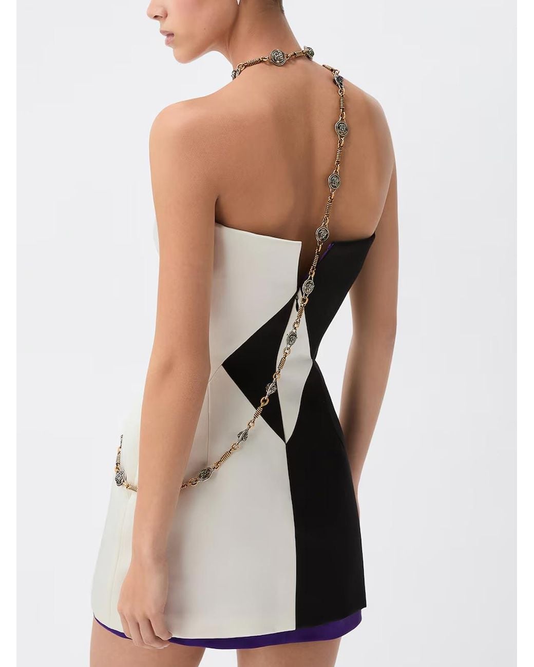 Vestido Corto Versace de color White