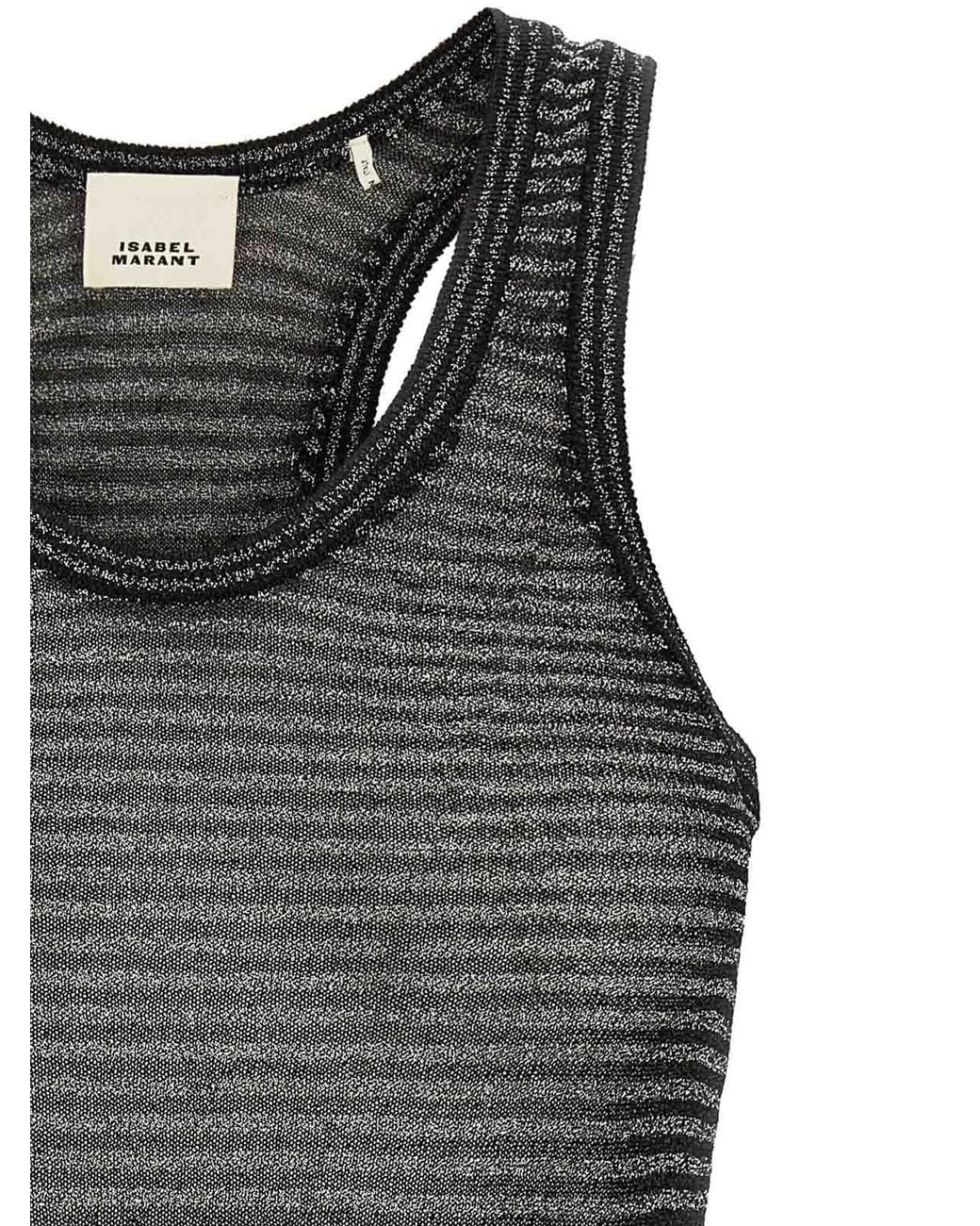 Isabel Marant Black Cevara Tank Top
