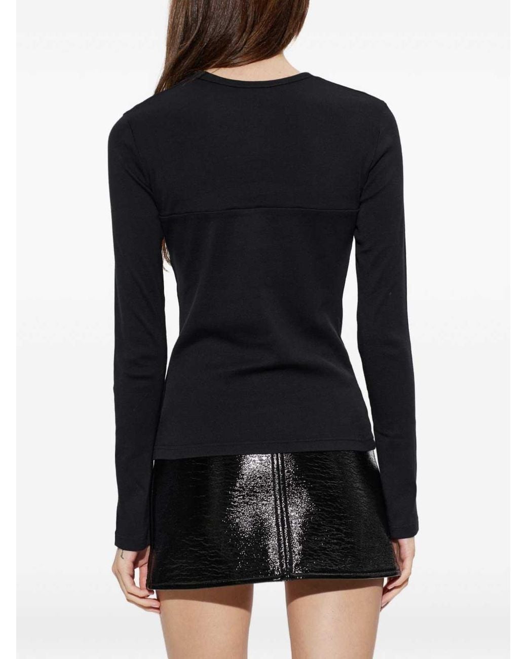 Courreges Black Crew-Neck Sweater
