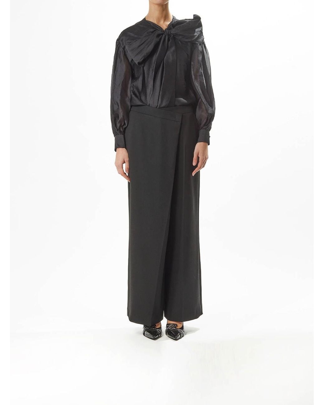 Karl Lagerfeld Gray Wrap Pants