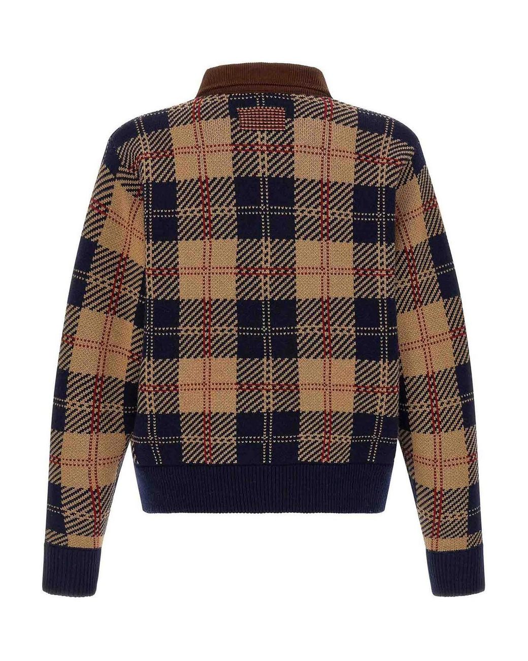 Guest In Residence Blue Tartan Bomber Jacket for men