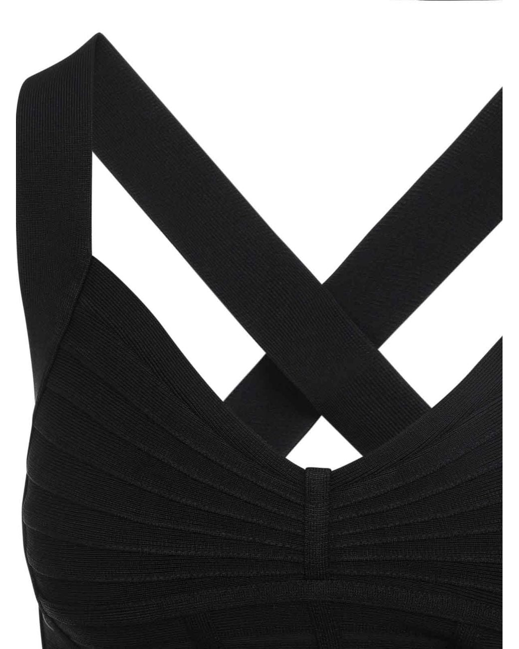 Elisabetta Franchi Black Shaping Midi Dress