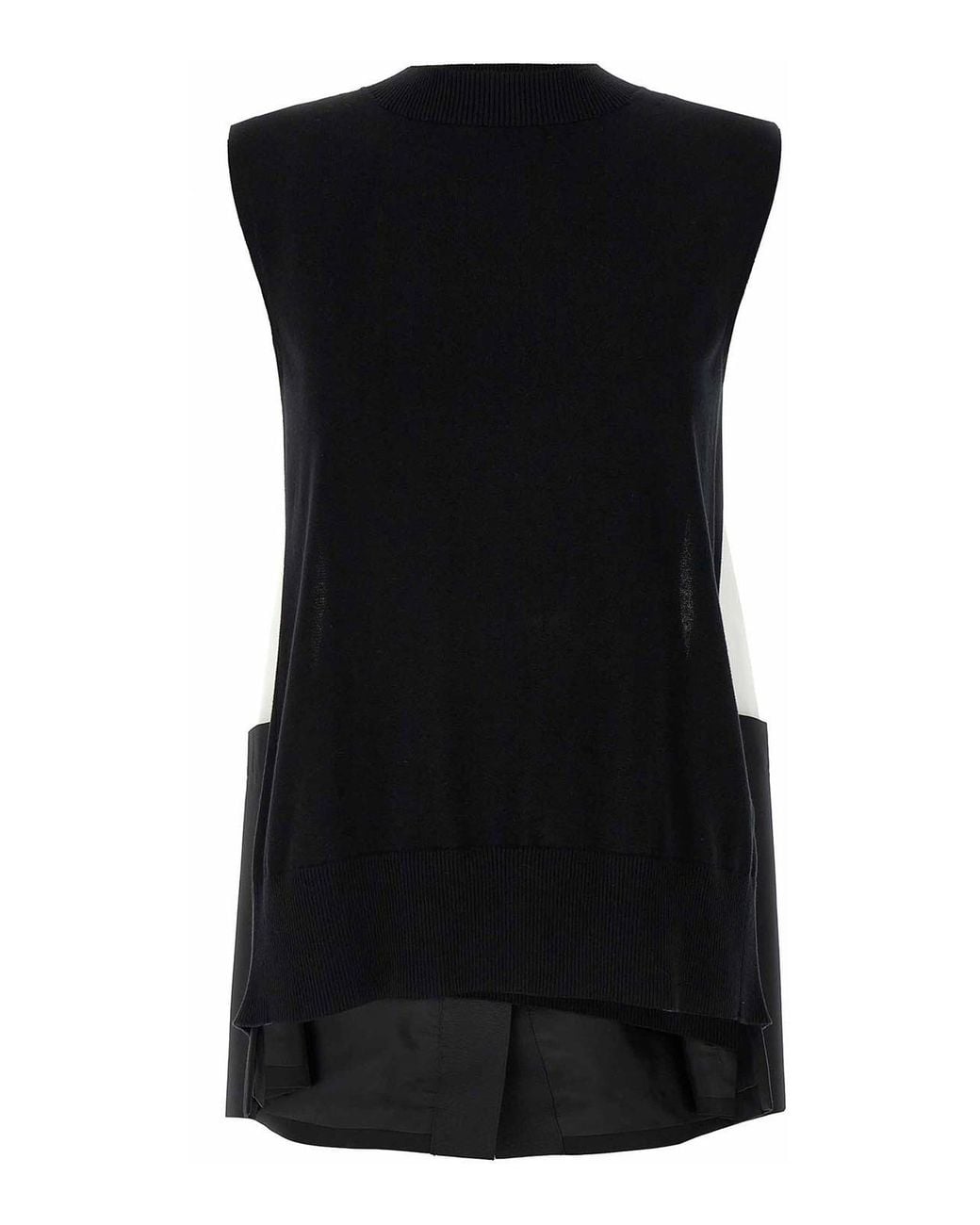 Sacai Black Patchwork Vest
