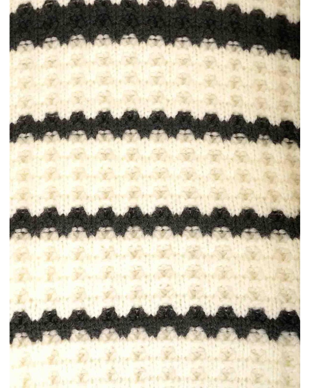 Forte_forte White Striped Sweater