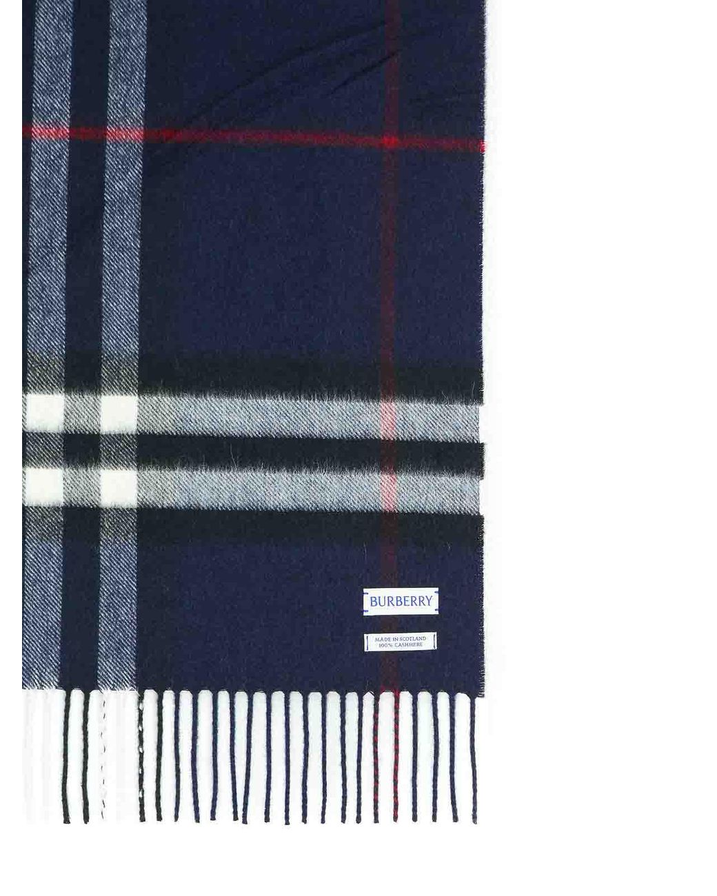 Sciarpa 'Mu Giant Check' di Burberry in Blue da Uomo