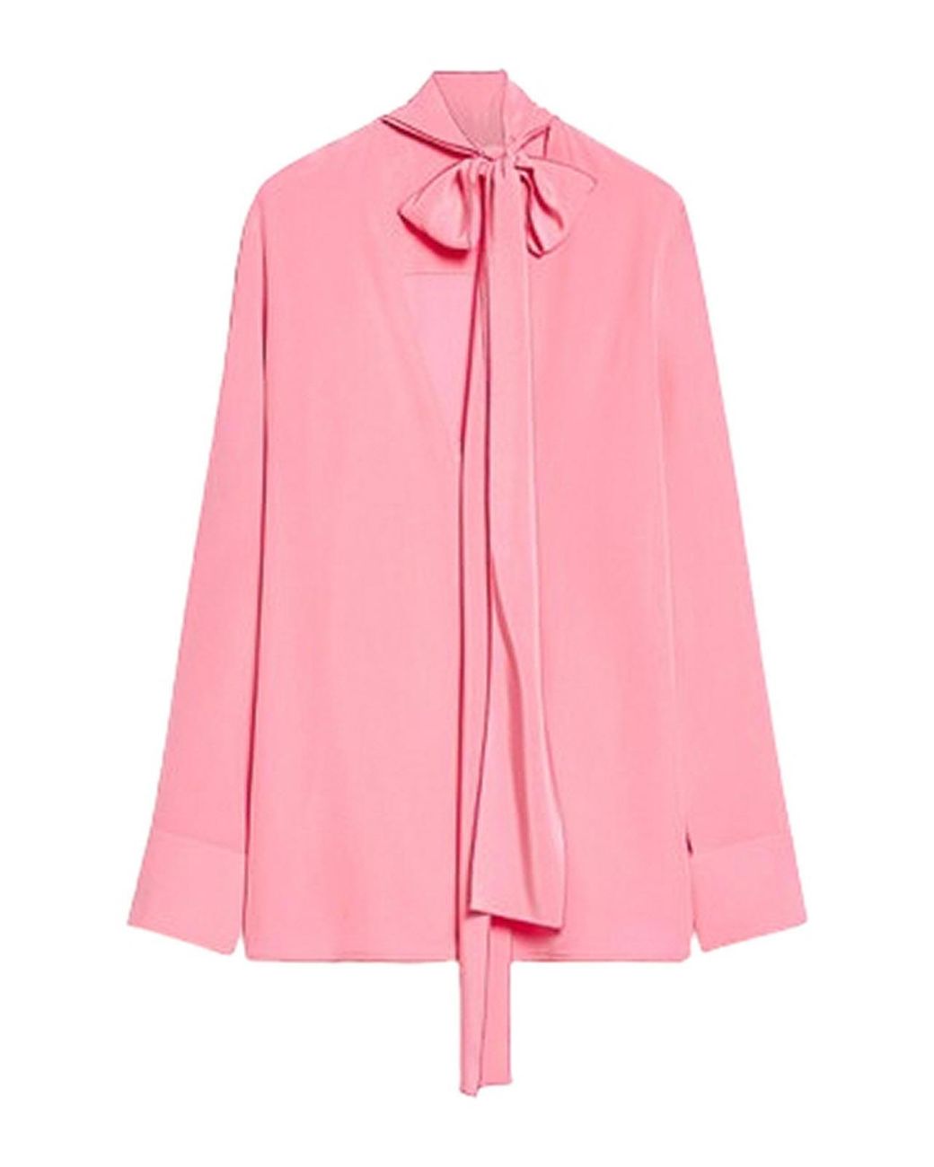Sportmax Pink Silk Blouse With Sash