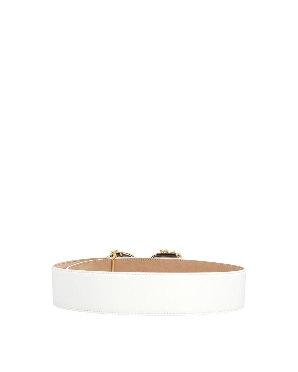 Dolce & Gabbana White Dg Barocco Belt