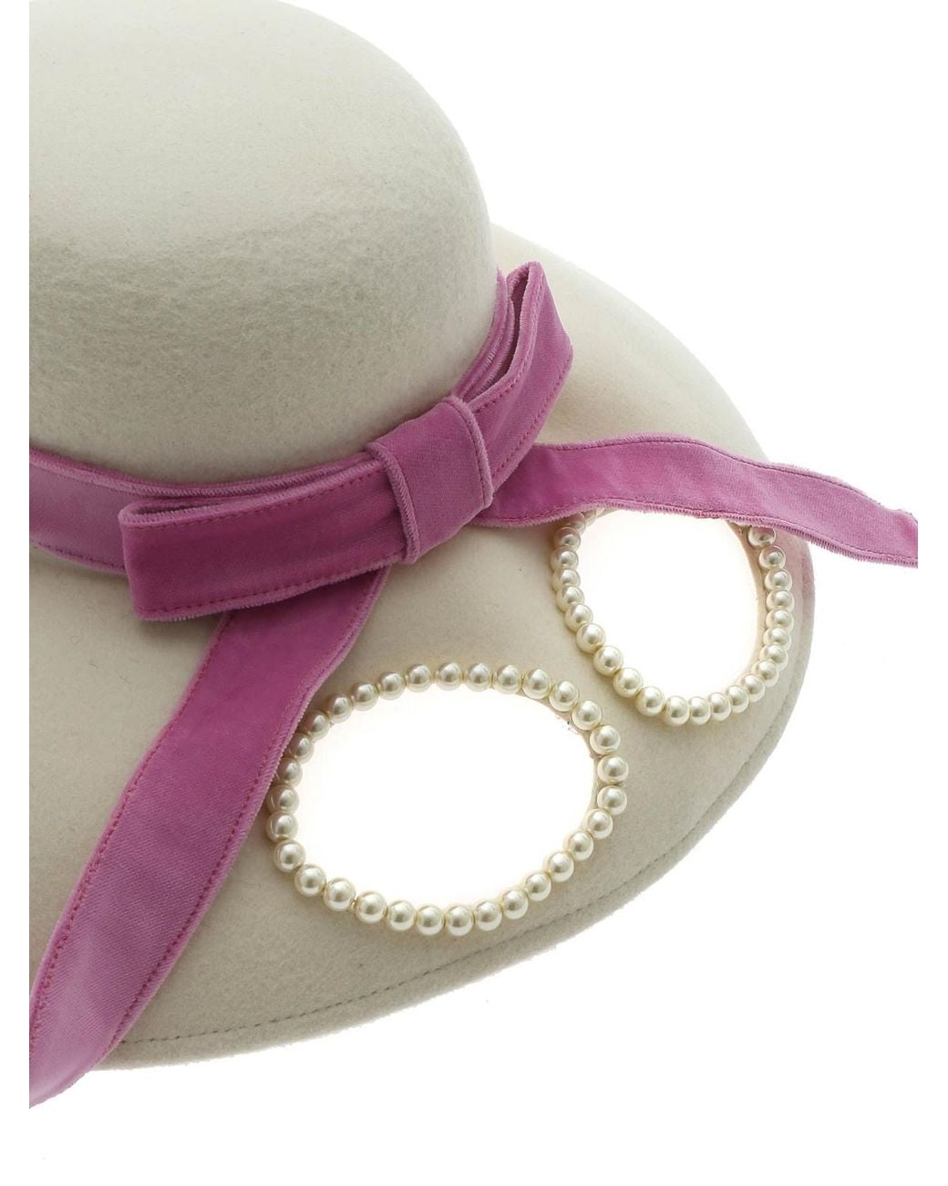 Vivetta Pink Diva Pearl Hat