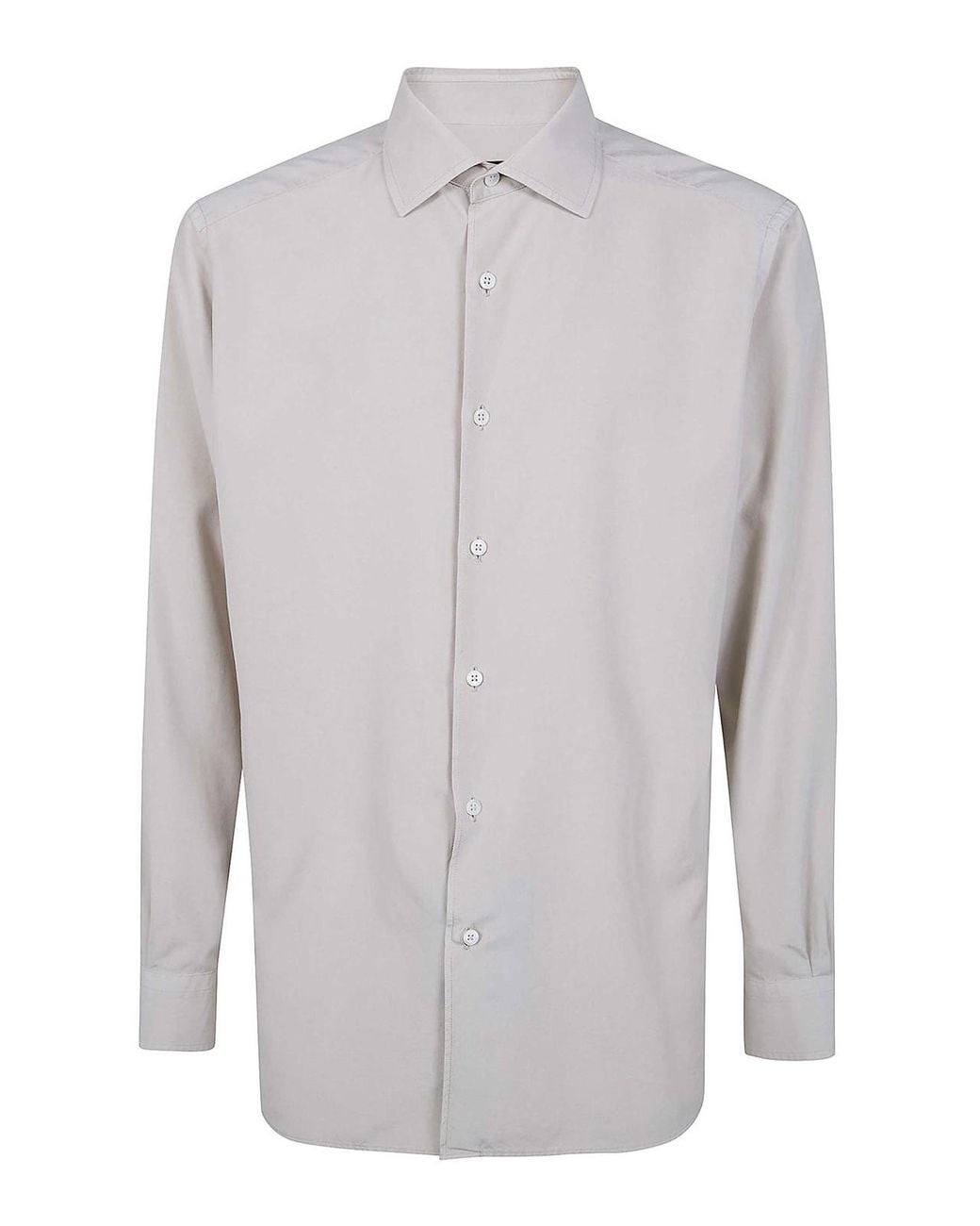 Zegna White Z Lux Leisurewear Shirt for men