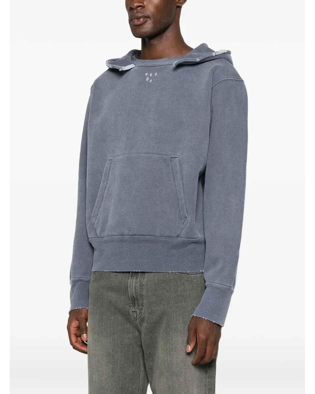 Our Legacy Gray Distressed Hoodie for men