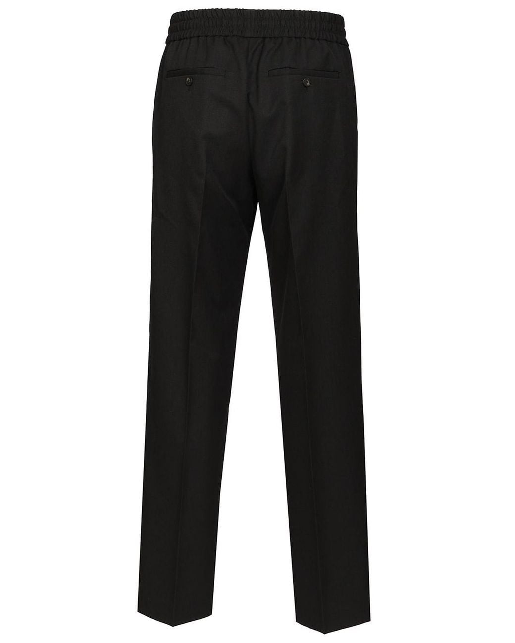 Drole de Monsieur Black Droit Laine Trousers for men