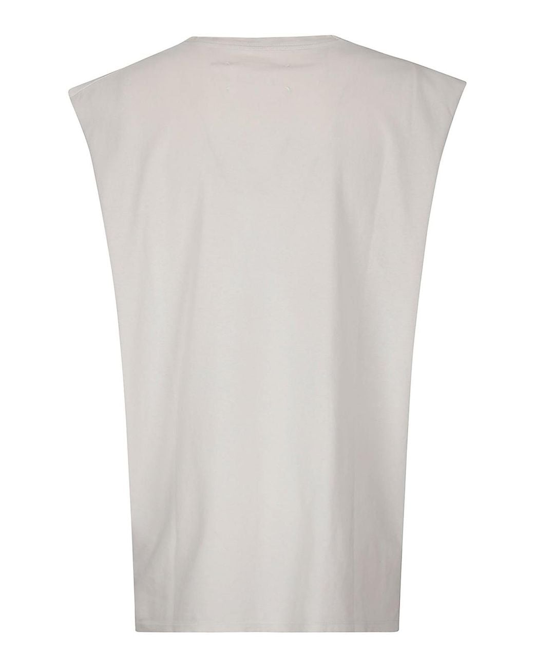 Maison Margiela Gray Distressed Cotton Tank Top