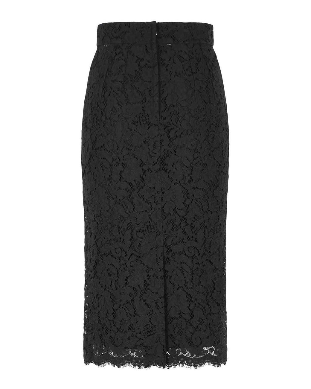 Dolce & Gabbana Black Cotton Blend Skirt