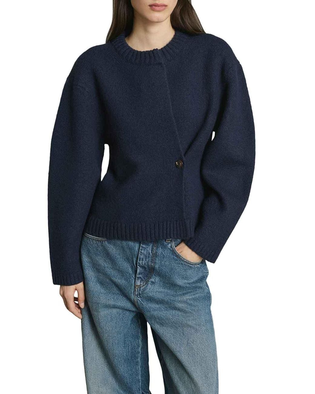 Soeur Blue Galileo Wool Cardigan