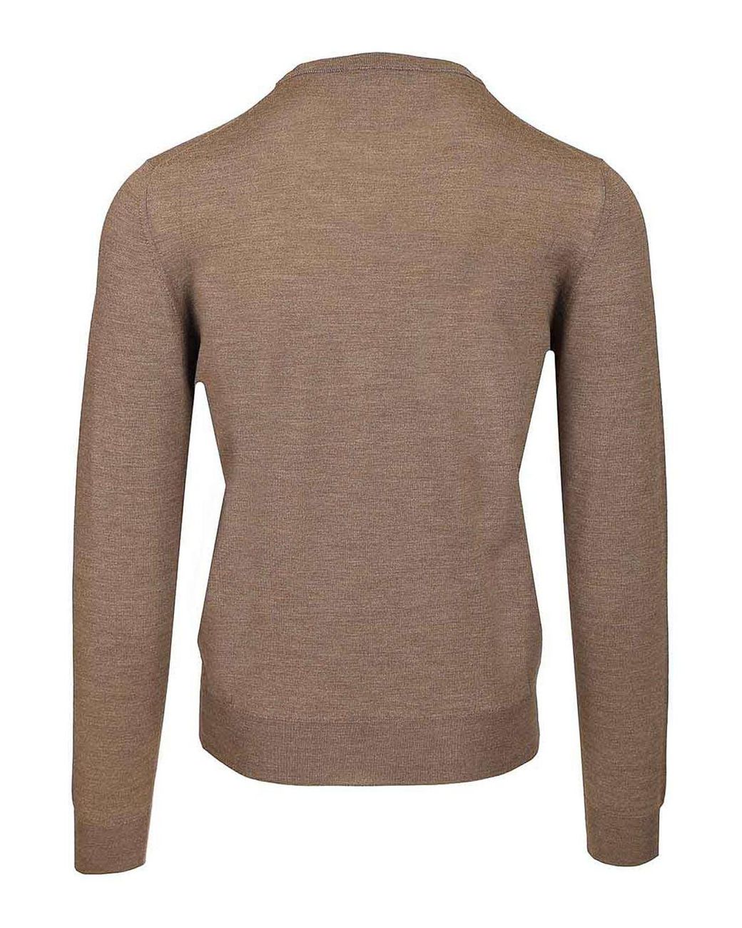 Mauro Ottaviani Brown Crew Neck Sweater for men